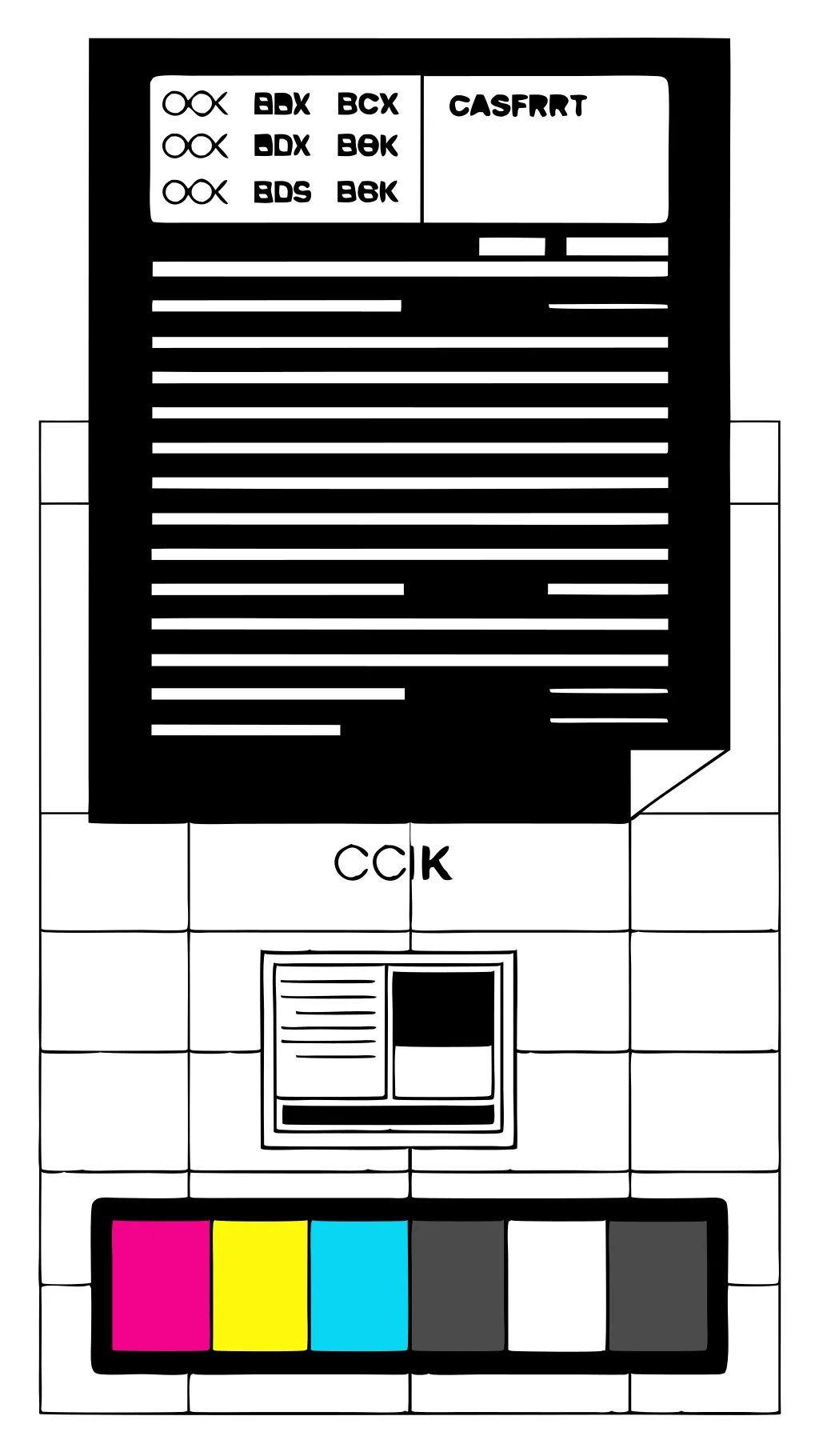 Couleur de l’imprimante de la page de test